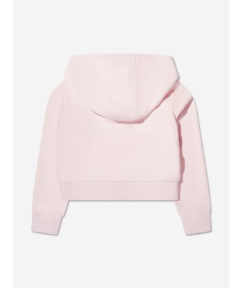 Moncler Enfant Girls Logo Hoodie in Pink de la marque