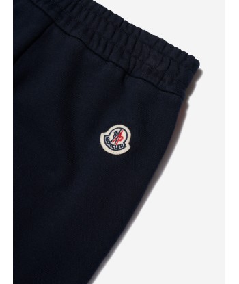 Moncler Enfant Boys Logo Joggers in Navy Faites des économies