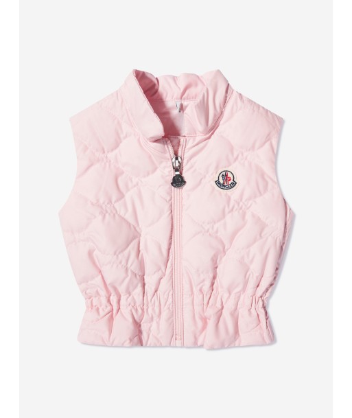 Moncler Enfant Baby Girls Down Padded Ambertine Gilet in Pink votre restaurant rapide dans 