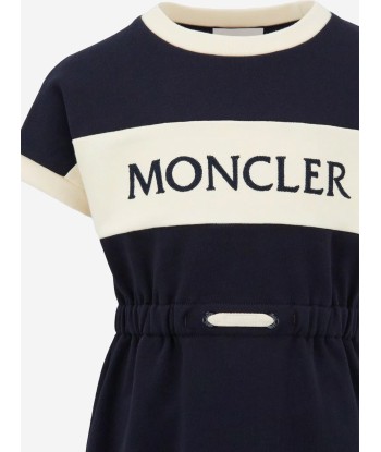 Moncler Enfant Girls Logo T-Shirt Dress in Black l'évolution des habitudes 