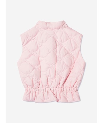 Moncler Enfant Baby Girls Down Padded Ambertine Gilet in Pink votre restaurant rapide dans 