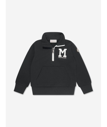 Moncler Enfant Boys Logo Short Tracksuit in Black paiement sécurisé