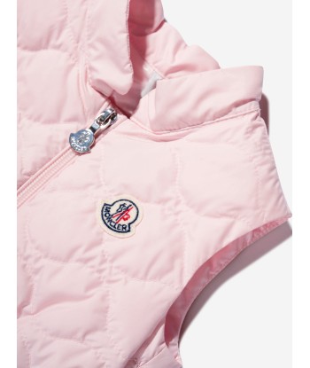 Moncler Enfant Baby Girls Down Padded Ambertine Gilet in Pink votre restaurant rapide dans 