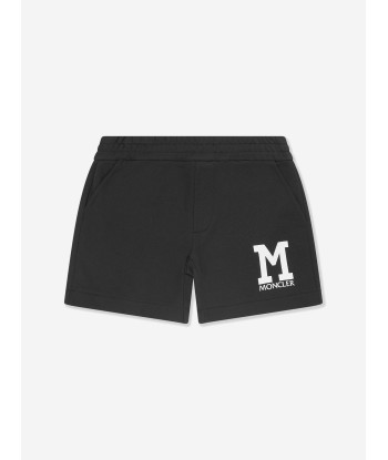 Moncler Enfant Boys Logo Short Tracksuit in Black paiement sécurisé