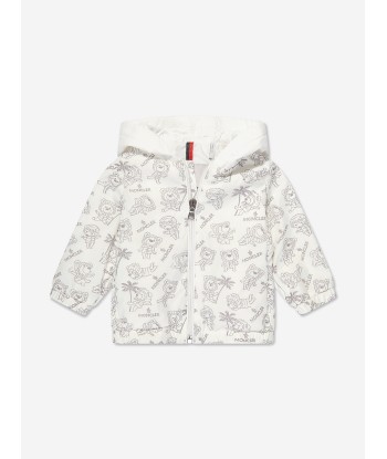 Moncler Enfant Baby Fynn Jacket in White à prix réduit toute l'année