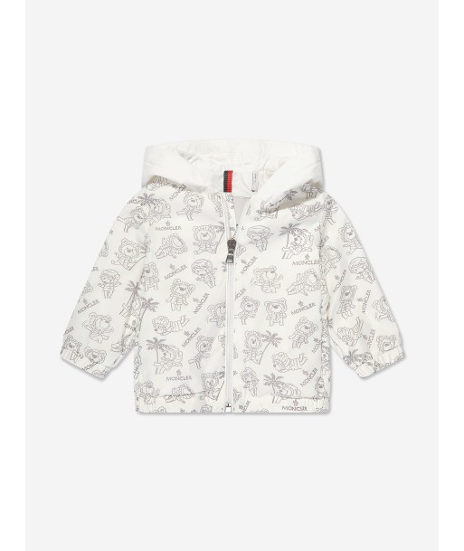 Moncler Enfant Baby Fynn Jacket in White à prix réduit toute l'année