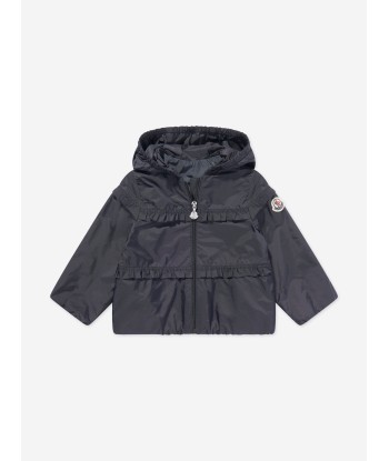 Moncler Enfant Baby Girls Hiti Jacket in Navy pas cher