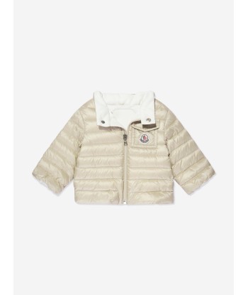 Moncler Enfant Baby Down Padded Baigal Jacket in Beige Paris Déstockage Promo