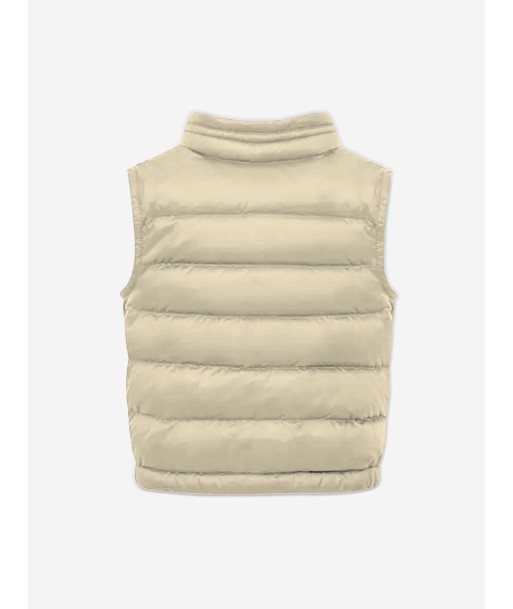 Moncler Enfant Baby Down Padded New Amaury Gilet In Beige acheter en ligne