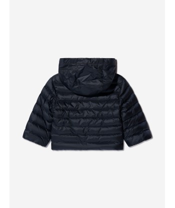 Moncler Enfant Baby Down Padded Baigal Jacket in Navy de la marque