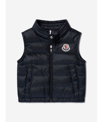 Moncler Enfant Baby Down Padded New Amaury Gilet In Navy Par le système avancé 