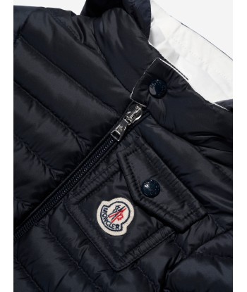 Moncler Enfant Baby Down Padded Baigal Jacket in Navy de la marque