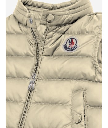 Moncler Enfant Baby Down Padded New Amaury Gilet In Beige acheter en ligne