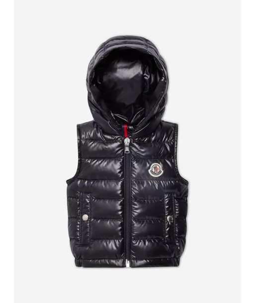 Moncler Enfant Baby Boys Down Padded Couronne Gilet in Navy JUSQU'A -70%! 