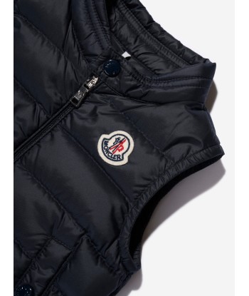 Moncler Enfant Baby Down Padded New Amaury Gilet In Navy Par le système avancé 