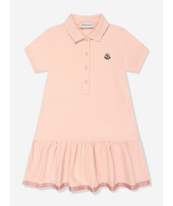 Moncler Enfant Girls Logo Polo Dress in Pink Comment ça marche