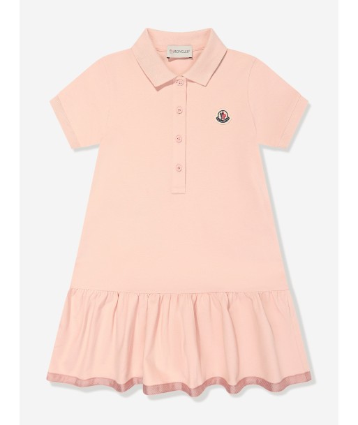 Moncler Enfant Girls Logo Polo Dress in Pink Comment ça marche