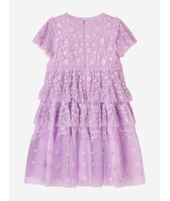 Needle & Thread Girls Angelica Lace Dress in Purple Paris Déstockage Promo