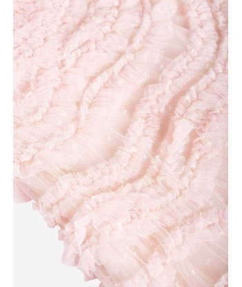 Needle & Thread Girls Wild Rose Ruffle Dress in Ivory acheter