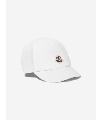 Moncler Enfant Baby Boys Logo Cap in White pas cheres