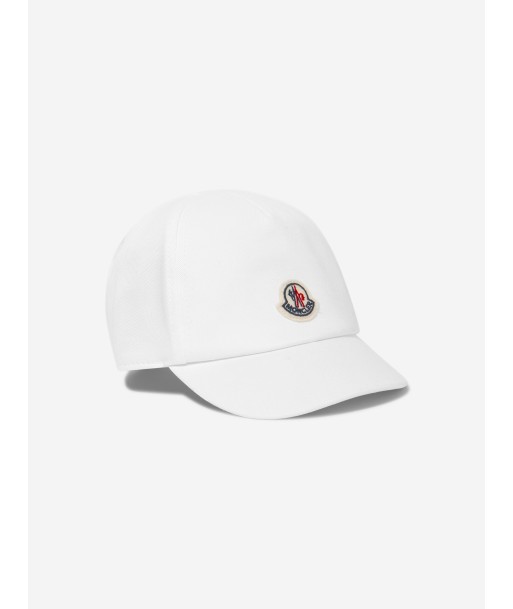 Moncler Enfant Baby Boys Logo Cap in White pas cheres