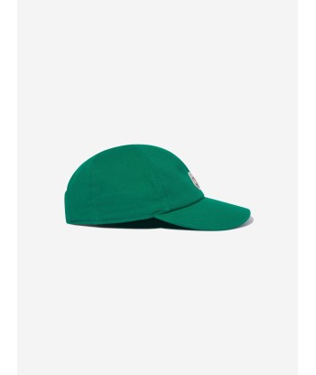 Moncler Enfant Baby Boys Logo Cap in Green la livraison gratuite