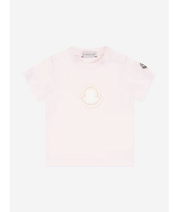 Moncler Enfant Baby Girls Logo T-Shirt in Pink pour bénéficier 