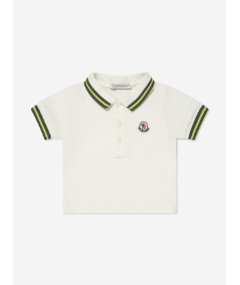 Moncler Enfant Baby Boys Logo Polo Shirt in Green ou a consommer sur place