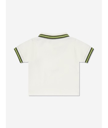 Moncler Enfant Baby Boys Logo Polo Shirt in Green ou a consommer sur place