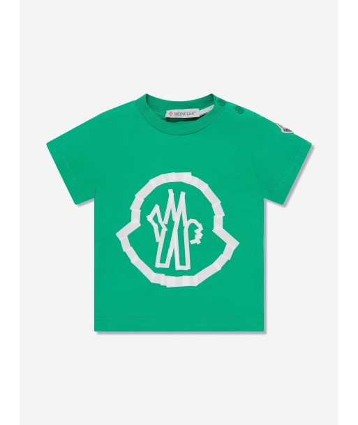 Moncler Enfant Baby Boys Logo T-Shirt in Green Pour