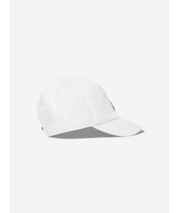 Moncler Enfant Baby Boys Logo Cap in White pas cheres