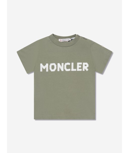 Moncler Enfant Baby Boys Logo T-Shirt in Green prix pour 