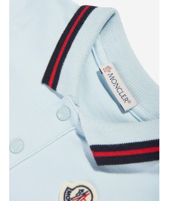 Moncler Enfant Baby Boys Logo Polo Shirt in Blue hantent personnes