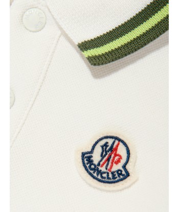 Moncler Enfant Baby Boys Logo Polo Shirt in Green ou a consommer sur place