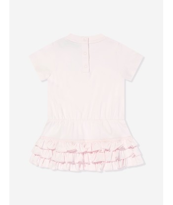 Moncler Enfant Baby Girls Frilly T-Shirt Dress in Pink Les êtres humains sont 