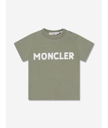 Moncler Enfant Baby Boys Logo T-Shirt in Green prix pour 