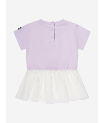 Moncler Enfant Baby Girls Logo T-Shirt Dress in Purple store