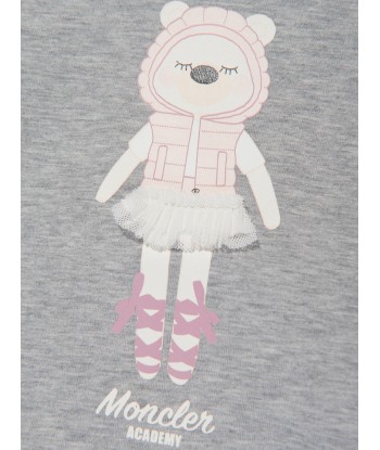 Moncler Enfant Baby Girls Bear T-Shirt in Grey les ligaments