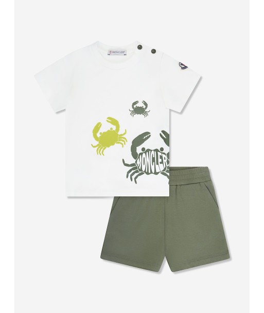 Moncler Enfant Baby Boys Short Set in Green hantent personnes