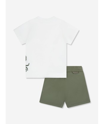 Moncler Enfant Baby Boys Short Set in Green hantent personnes