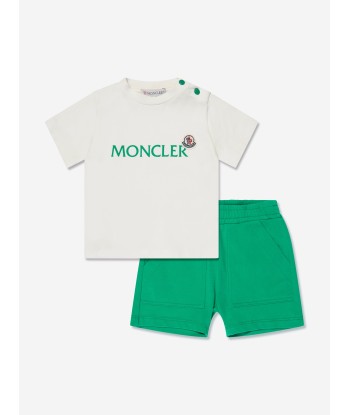 Moncler Enfant Baby Boys Short Set in Green de France