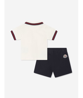 Moncler Enfant Baby Boys Short Set in White en linge