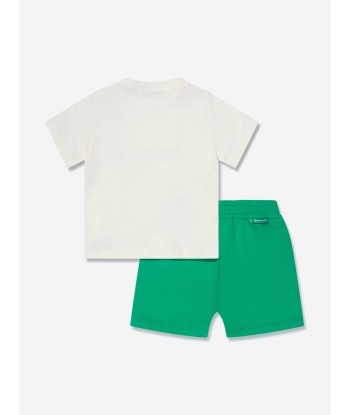 Moncler Enfant Baby Boys Short Set in Green de France