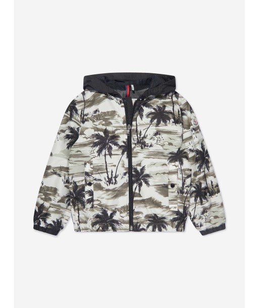 Moncler Enfant Boys Palm Tree Keenan Jacket in Green Comparez plus de prix