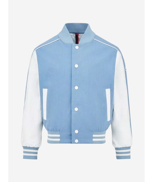 Moncler Enfant Boys Kobby Bomber Jacket in Blue pas chere