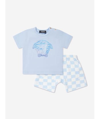 Versace Baby Boys T-Shirt And Shorts Set in Blue suggérées chez