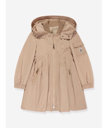 Moncler Enfant Girls Arild Long Coat in Beige français