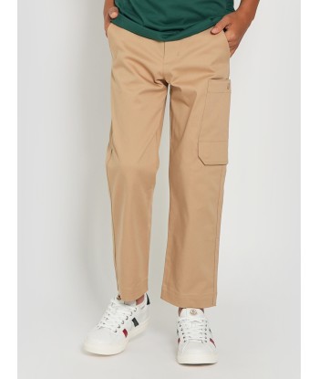 Moncler Enfant Boys Cargo Trousers in Beige Les magasins à Paris et en Île-de-France