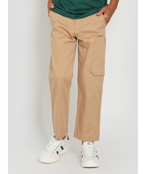 Moncler Enfant Boys Cargo Trousers in Beige Les magasins à Paris et en Île-de-France