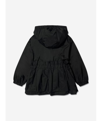 Moncler Enfant Girls Wete Short Parka in Black pas cher